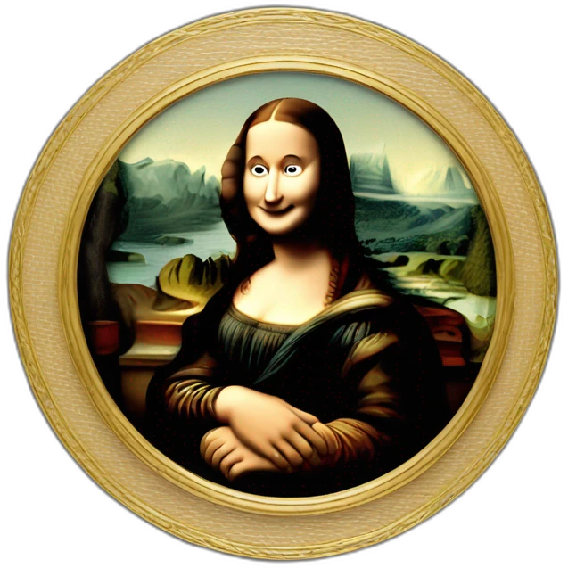 Mona lisa in real madrid with rolex on his hand emoji