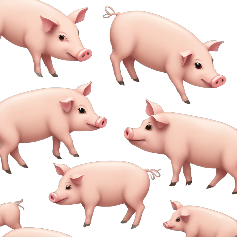Pigs emoji