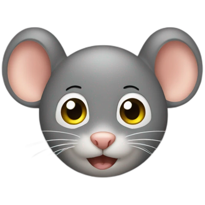 Mouse with boys face emoji