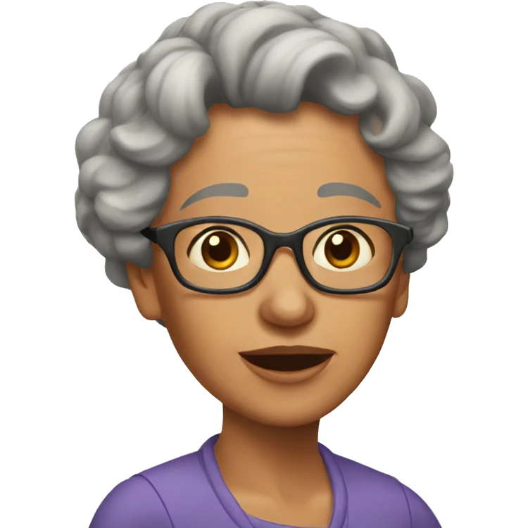 mamie en colère emoji