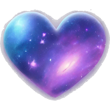 Galaxy heart emoji