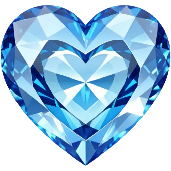 Diamond with blue heart inside
 emoji