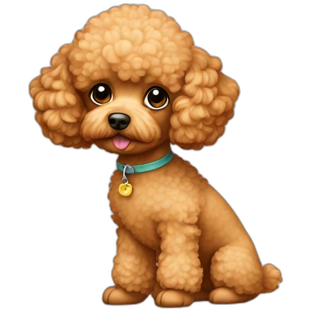 Apricot Toy poodle emoji