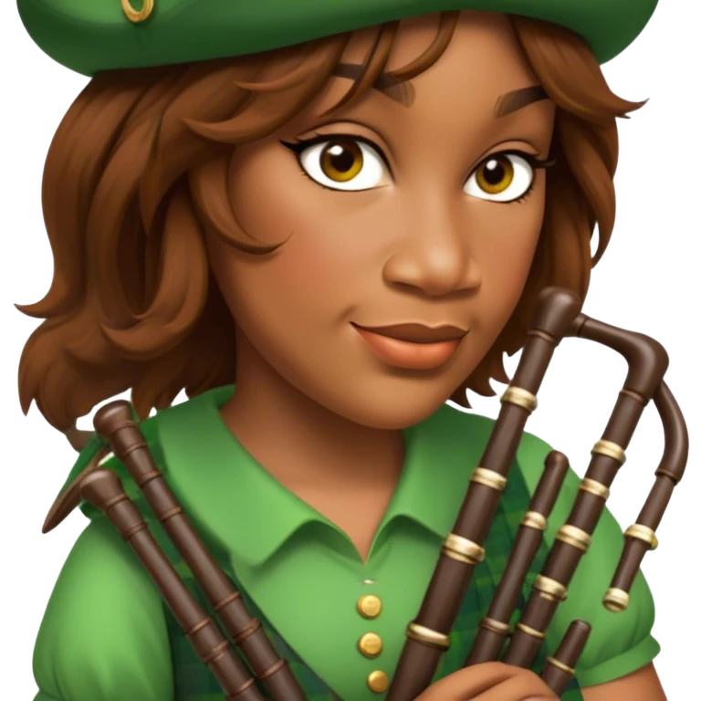 Green Bagpiper emoji