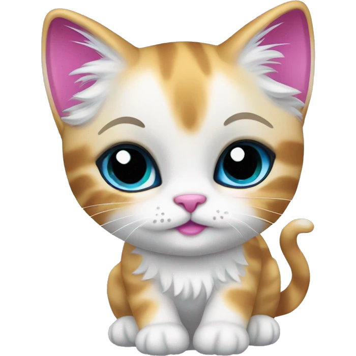 Lisa frank angel kitten  emoji