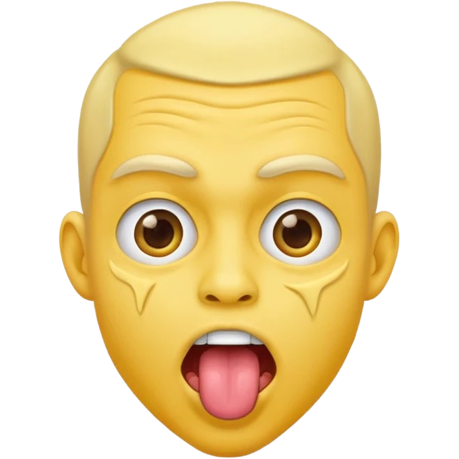 Emoji shaking his tongue emoji