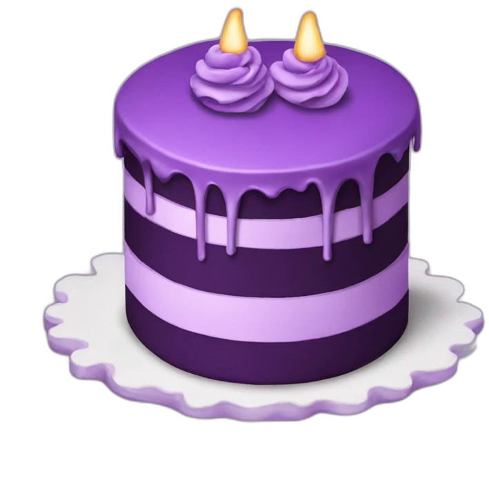 Purple cake emoji