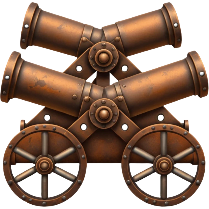 Dois canhão cruzados emoji