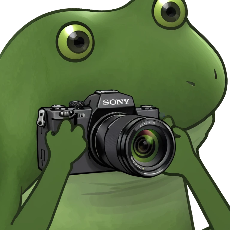 photographer with sony camera emoji