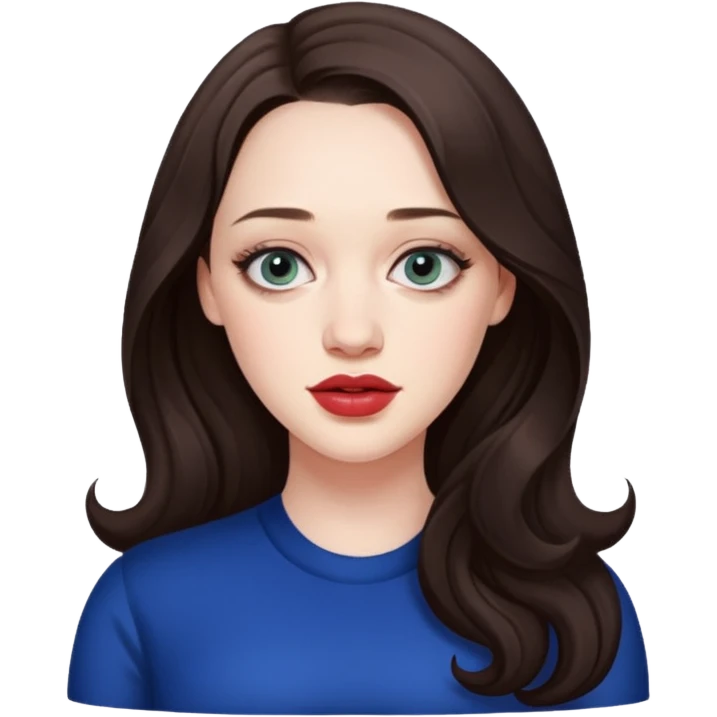 Kat Dennings real features  emoji