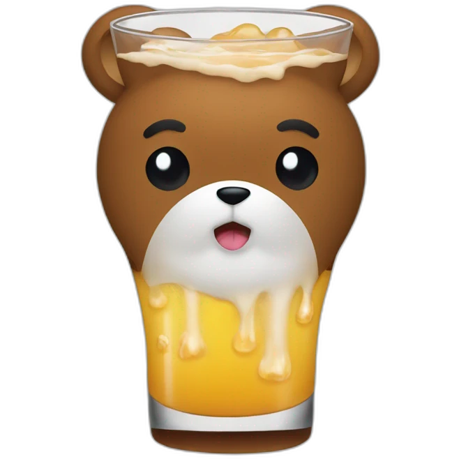 Gojo drink a bear emoji