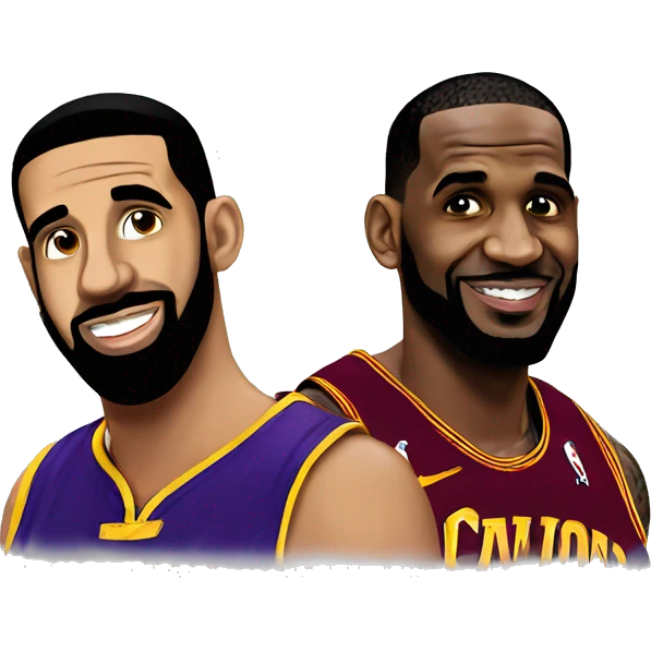 Drake and LeBron emoji