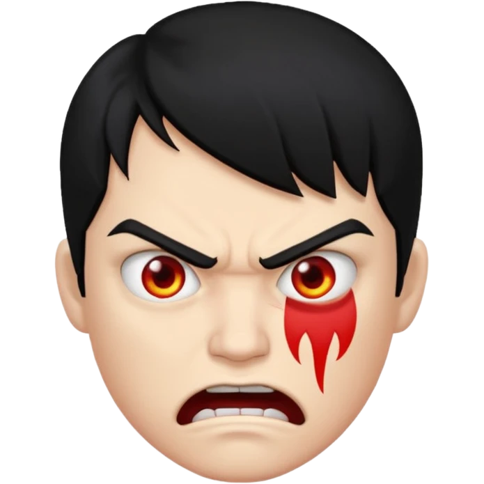 angry face with symbols on mouth emoji