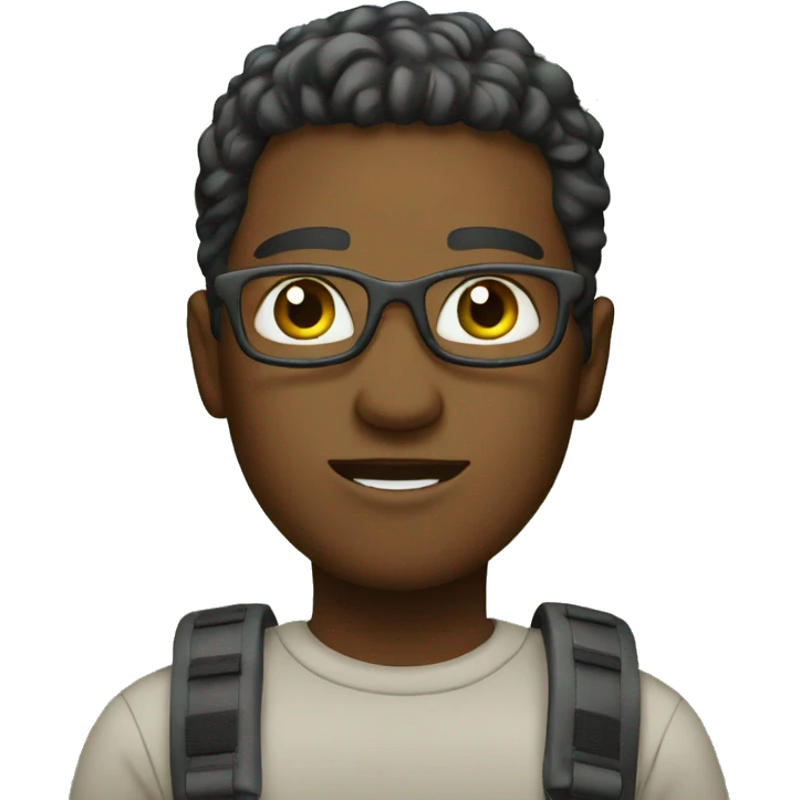 male outdoors with trees and sky emoji