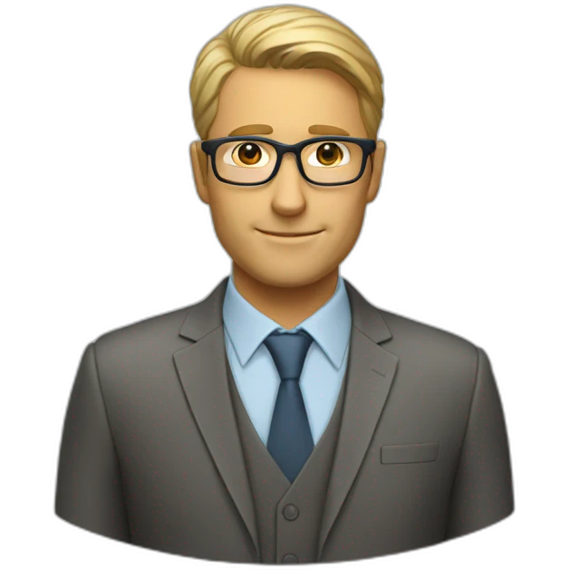 ERP consultant glasses men emoji
