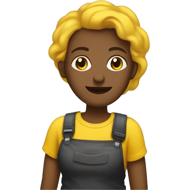 un repartidor  de sandwiches vestido con  una remera negra y amarilla que diga osvaldos emoji