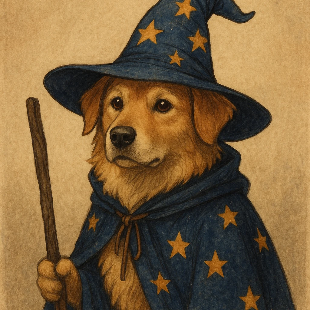 wizard dog emoji