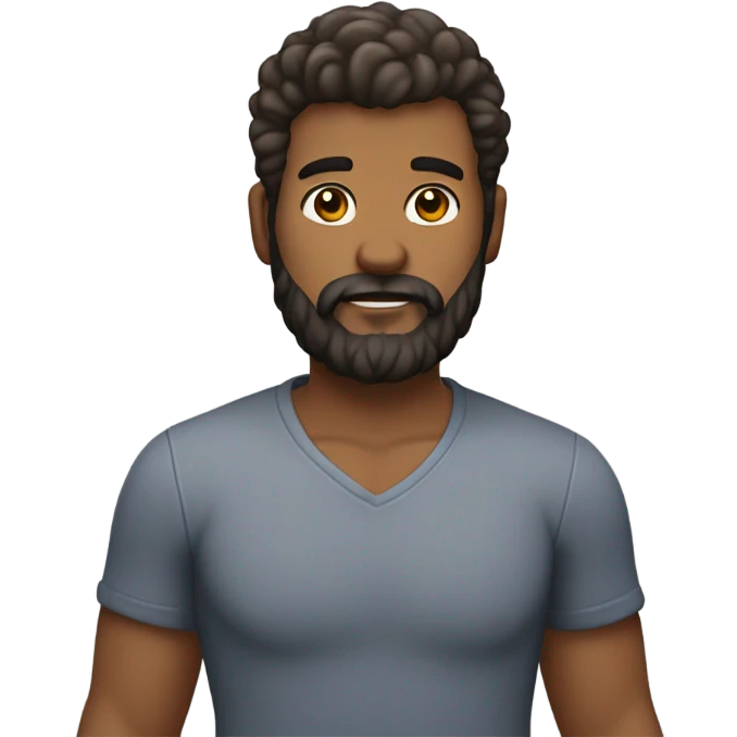 Gay hirsute fat man emoji