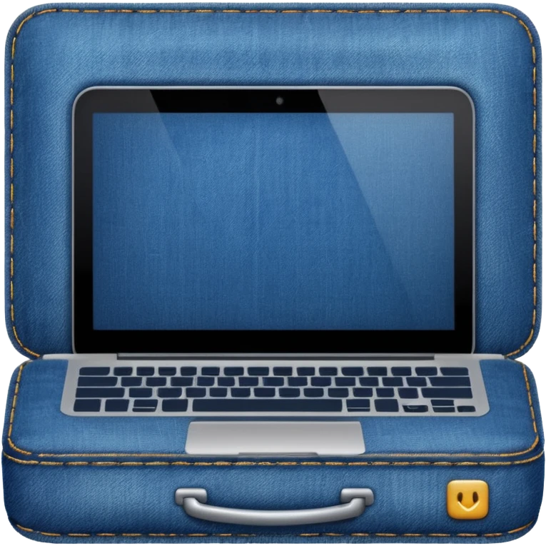 Denim laptop emoji