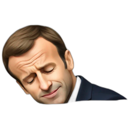 Emmanuel Macron qui dort emoji
