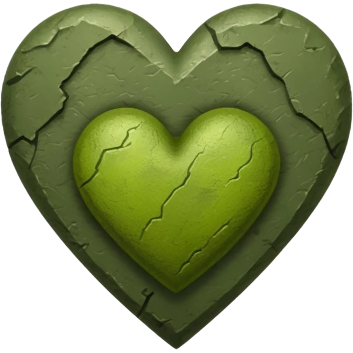 heart that is army green emoji