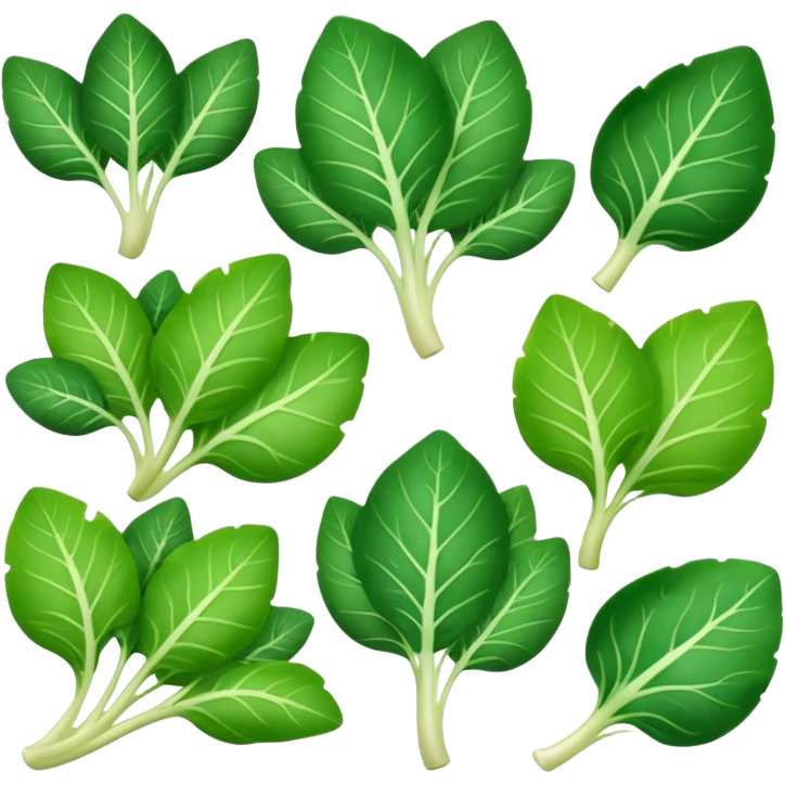 different salad leaves  emoji