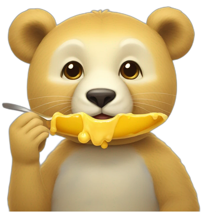 Ours qui mange du miel emoji