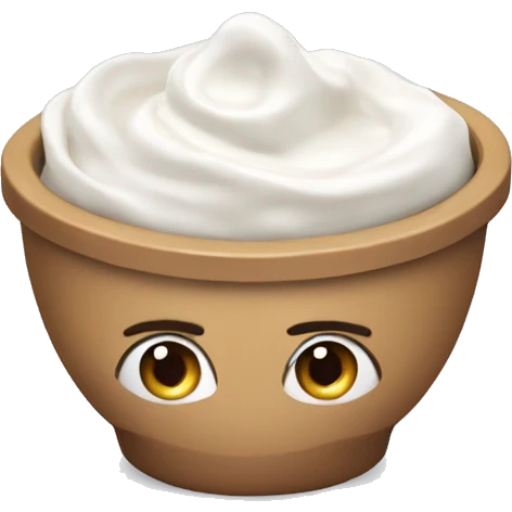 Yoghurt bowl emoji