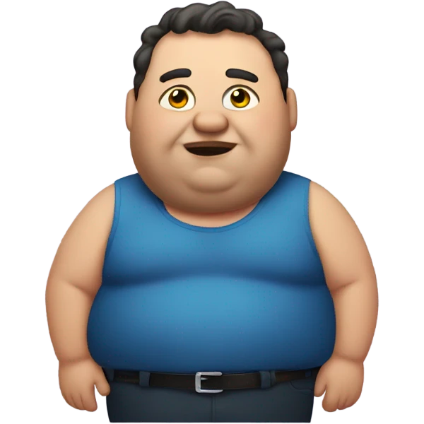 Fat guy emoji