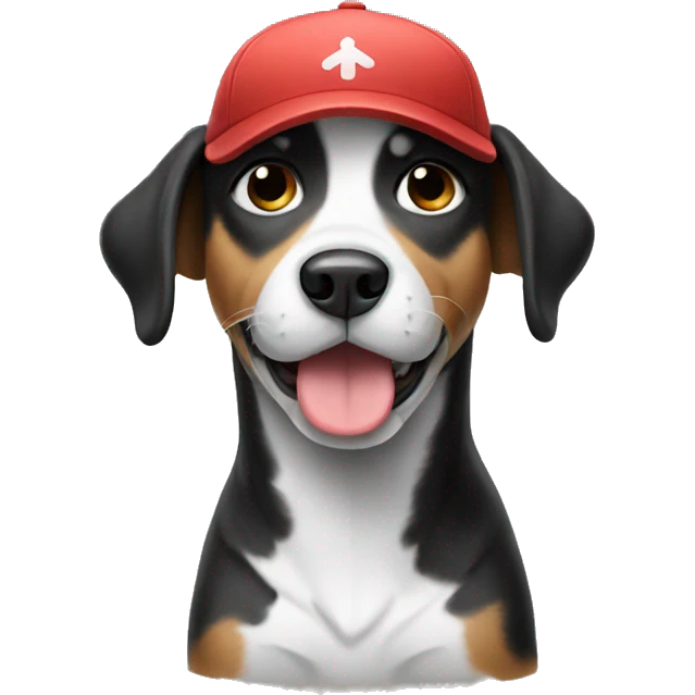 Dog wearing a cap emoji