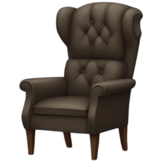 Waiting angry in a armchair emoji