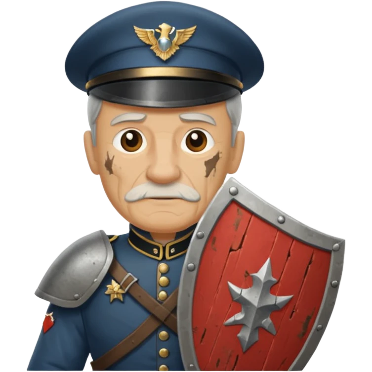 Kalkan Taşıyan eski asker emoji