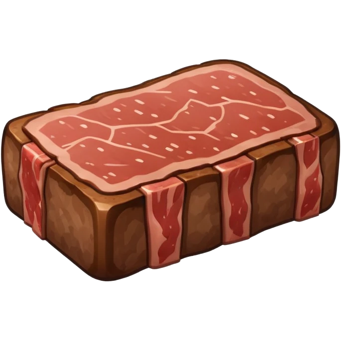 Minecraft steak emoji