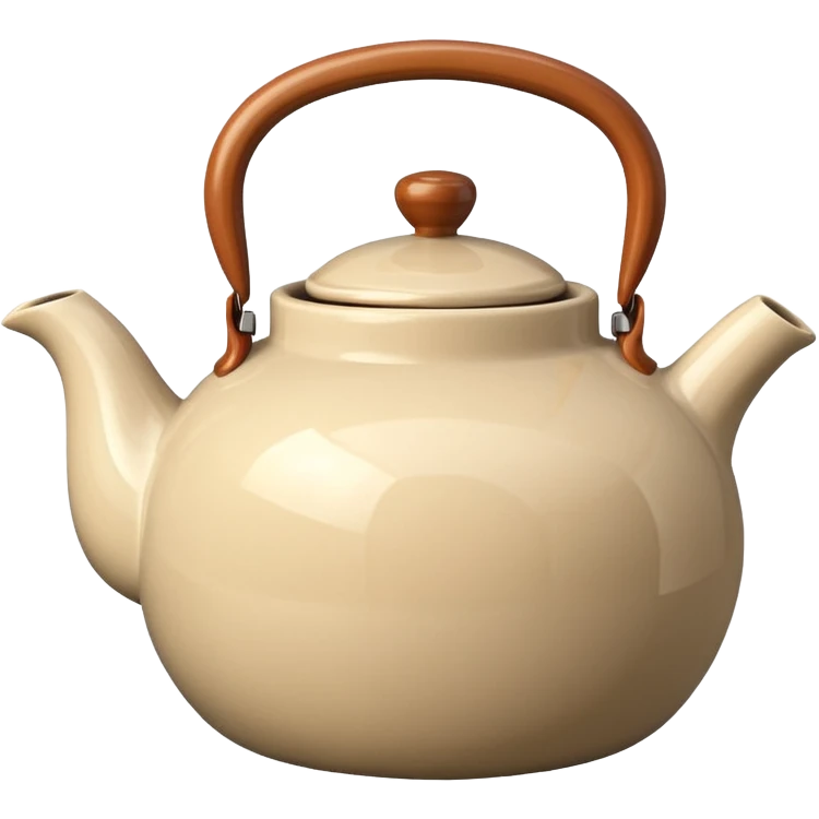 beige teapot smeg emoji