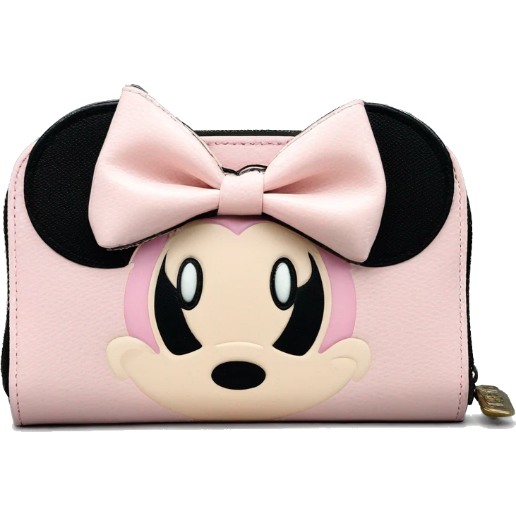 Loungefly light pink Minnie Mouse Ears Wallet emoji