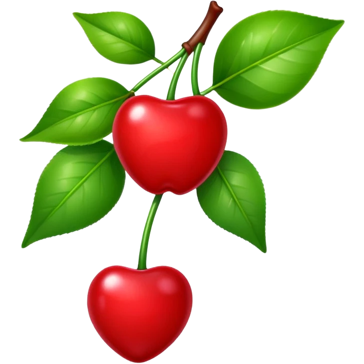 cherry bow stem emoji
