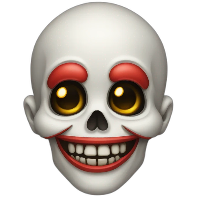 skull emoji clown face emoji