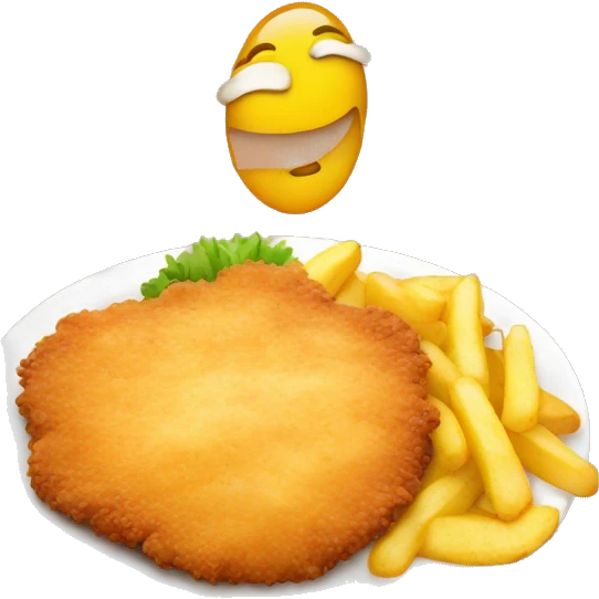 schnitzel mit pommes emoji