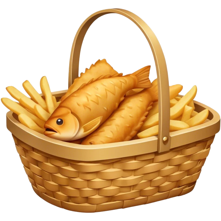 Fish and chips basket emoji