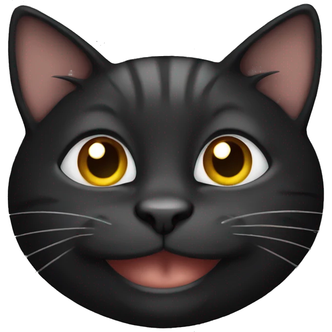 black smiling cat emoji