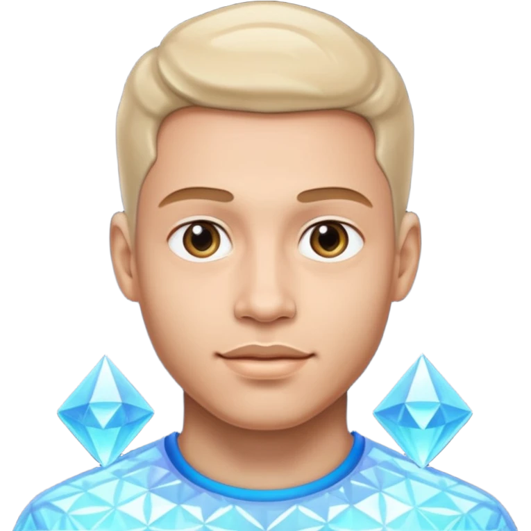 virtual hologram, man. emoji