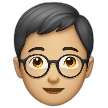 kazakh boy in round glasses emoji