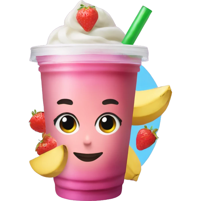 Hailey Bieber smoothie  emoji