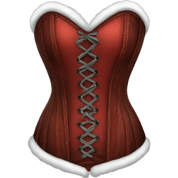 christmas corset emoji