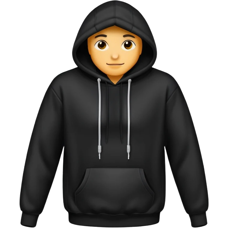Create a black hoodie emoji I can use on my iPhone  emoji