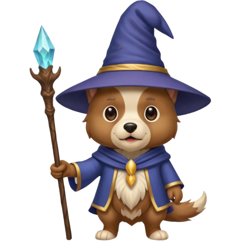 Dog wizard emoji