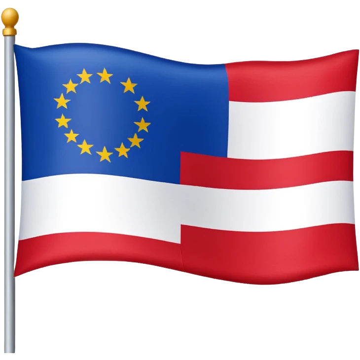 Le vraie drapeau de la Vendée en france emoji