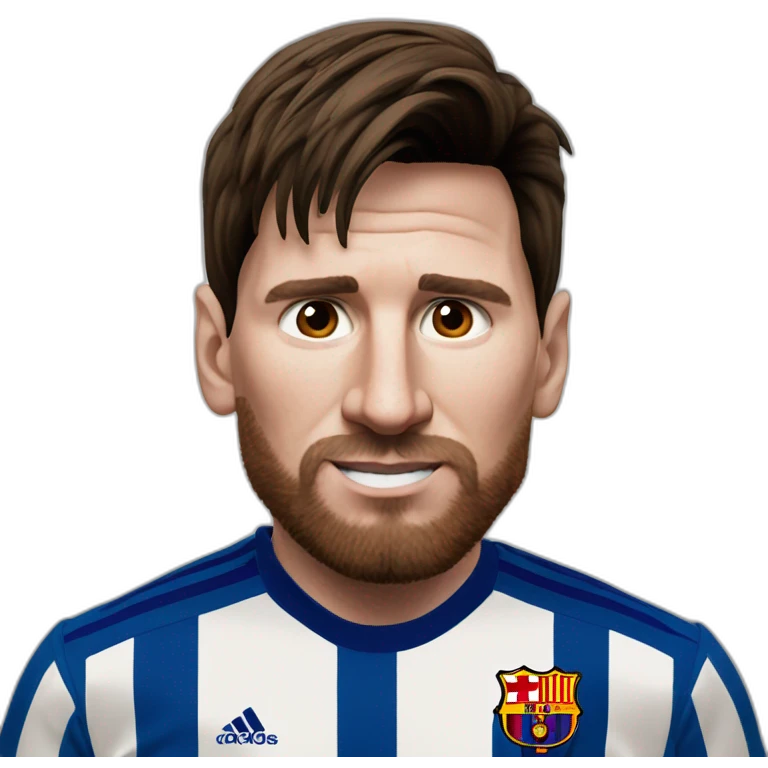 Lionel messi réaliste emoji