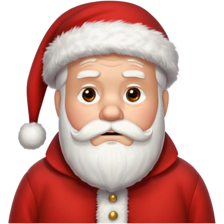 Very tired santa clause emoji