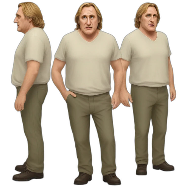 Realistic-Gérard Depardieu-full-body emoji